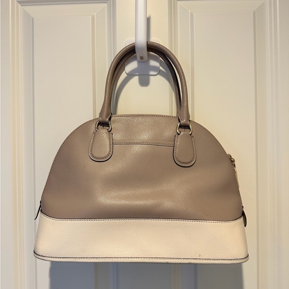 Coach Cross Grain Leather Cora Domed Satchel - Picture 2 of 5